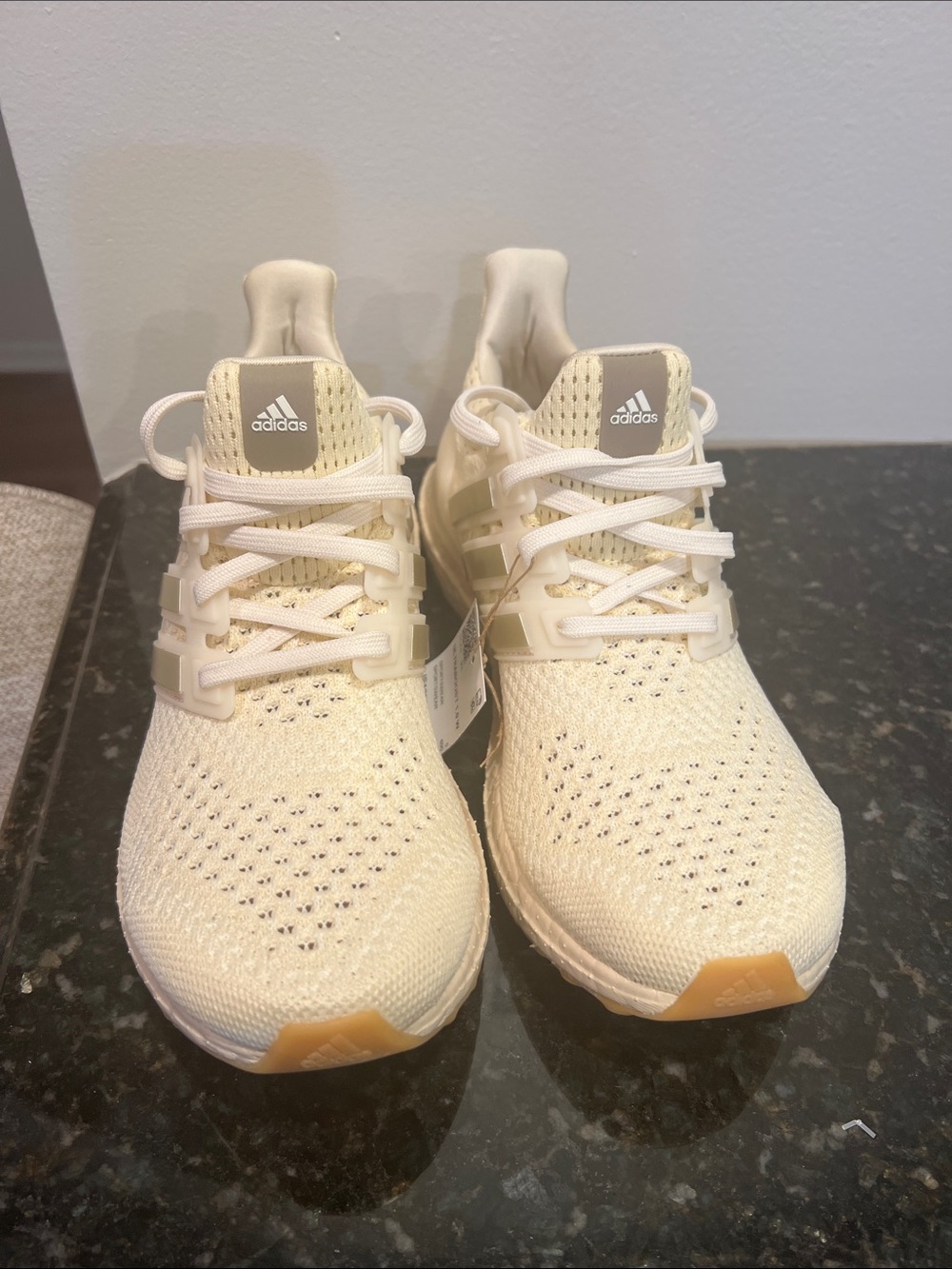 adidas Ultra Boost 1.0 Women's Running Shoes - Off-White/Cream 6.5W - Picture 2 of 7
